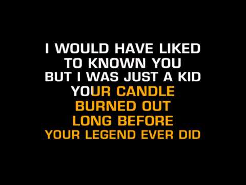 Elton John - Candle In The Wind (Karaoke) - UCQHthJbbEt6osR39NsST13g