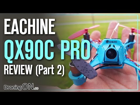 DroningON | Eachine QX90C Pro Review (Part 2) - Flight Test Indoors & Outdoor + Crashes - UCYoEOmvbMm0LX6AsIwANvug