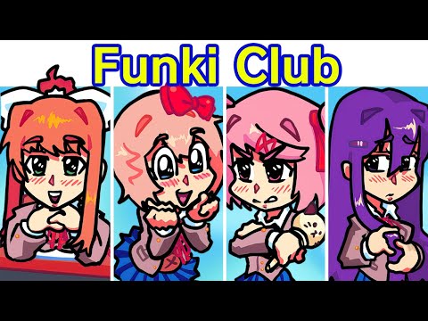 Friday Night Funkin' VS Natsuki & Monika | Funki Funki Karaoke Club! (FNF Mod) (Doki Doki/DDLC)