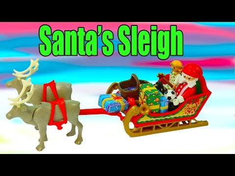 Christmas Playset Playmobil Santa's Sleigh Presents Reindeer Angel Dolls Cookieswirlc Review - UCelMeixAOTs2OQAAi9wU8-g