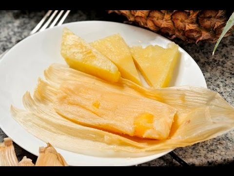 Tamales ligeros de piña con yogur - Light Pineapple Tamales with Yogurt - UCvg_5WAbGznrT5qMZjaXFGA