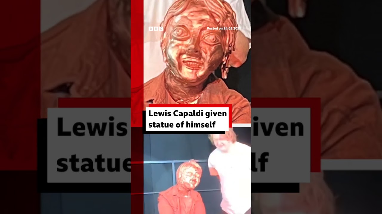 "It’s quite weird looking, but I like it." #LewisCapaldi #Music #Scotland #Shorts #BBCNews