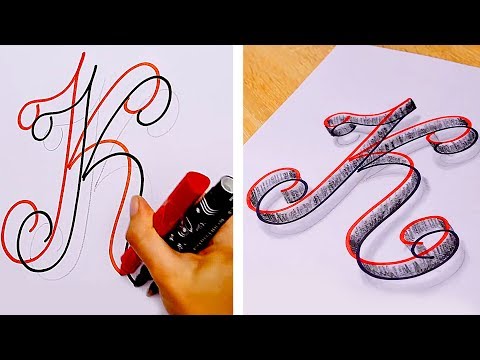 25 EASY DRAWING AND CALLIGRAPHY HACKS AND TRICKS - UC295-Dw_tDNtZXFeAPAW6Aw
