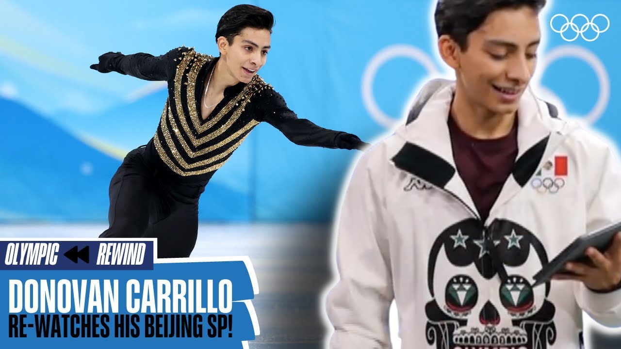 Donovan Carrillo reacts to his Beijing 2022 short program! ⛸ | Olympic Rewind