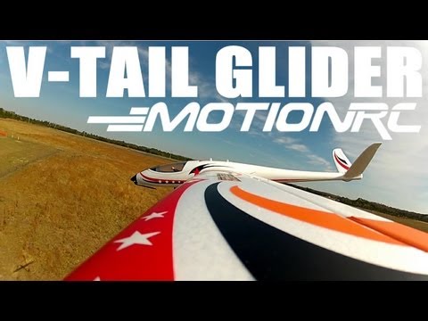 MOTIONRC 2.2M V-Tail Glider PNF Flight Demonstration by Rich Baker in HD - UCdnuf9CA6I-2wAcC90xODrQ