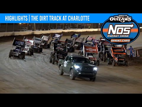 World of Outlaws NOS Energy Drink Sprint Cars Dirt Track at Charlotte, November 5, 2021 | HIGHLIGHTS - dirt track racing video image
