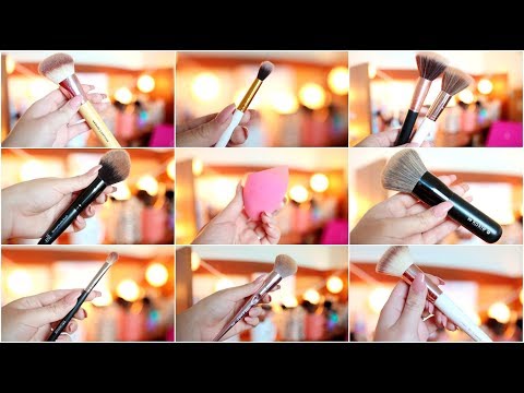 THE BEST AFFORDABLE MAKEUP BRUSHES + BEAUTY BLENDER DUPES 2018 | JuicyJas - UCqTR5f7YkGro3cPv23SqcqQ