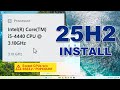Windows 11 25H2 Install on Any Unsupported PC  Without USB, Without  Hacks.720p60