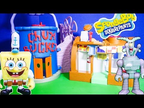 SPONGEBOB Nickelodeon Imaginext Spongebob Krusty Krap Video Toy Review - UC44eGZ76AJLHAxPaJ_MW2RA