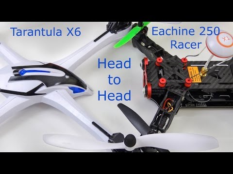 Eachine 250 FPV Racer vs Tarantula X6 flight review - UCndiA86FXfpMygSlTE2c70g