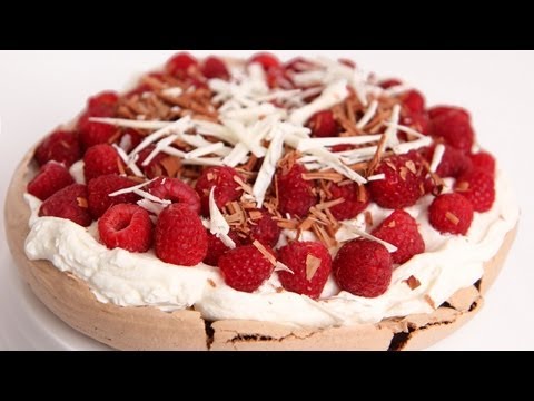 Chocolate Pavlova Recipe - Laura Vitale - Laura in the Kitchen Episode 576 - UCNbngWUqL2eqRw12yAwcICg