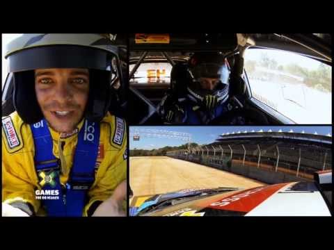 GoPro: Ken Block and Ryan Sheckler RallyCross Course Preview - Summer X Games 2013 Brazil - UCqhnX4jA0A5paNd1v-zEysw