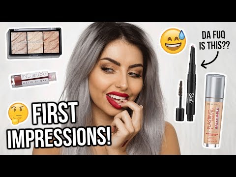 FULL FACE OF DRUGSTORE FIRST IMPRESSIONS - TESTING NEW MAKEUP! - UCeOYFSJpQT27y3V6faZNC2g