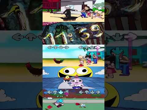 Upin Chasing Chicken?! 🐓🦆Boyfriend Hunts Duck in Crazy FNF Race #fnf #upinipin #funny #cartoon