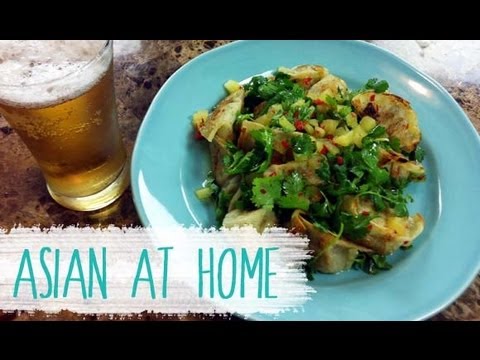 Appetizer Recipe : Fried Dumplings with Cilantro Salad Recipe : Asian at Home - UCIvA9ZGeoR6CH2e0DZtvxzw