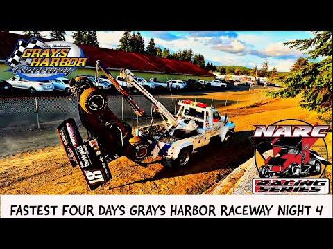 NARC KING OF THE WEST 410 SPRINT CAR | FASTEST FOUR DAYS 2023 | GRAYS HARBOR RACEWAY | DAY 4 - dirt track racing video image