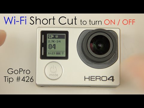 Hero4 Wi-Fi Short Cut to turn ON / OFF - GoPro Tip #426 - UCTs-d2DgyuJVRICivxe2Ktg