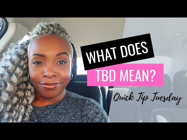 What Does TBD Mean in the NBA?