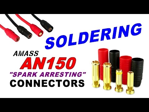 How to solder the AN150 7mm Spark Arresting Connector By: RCINFORMER - UCdnuf9CA6I-2wAcC90xODrQ