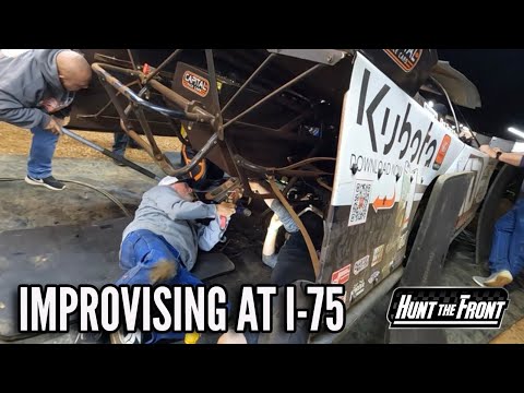 We Had to Ratchet Strap Our Race Car Together… Drastic Measures at I-75 Raceway - dirt track racing video image