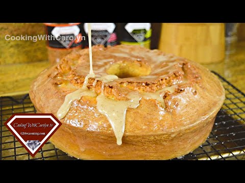 AIR FRYER 7up CREAM CHEESE POUND CAKE W/ BROWNED BUTTER LEMON ICING |Cooking With Carolyn