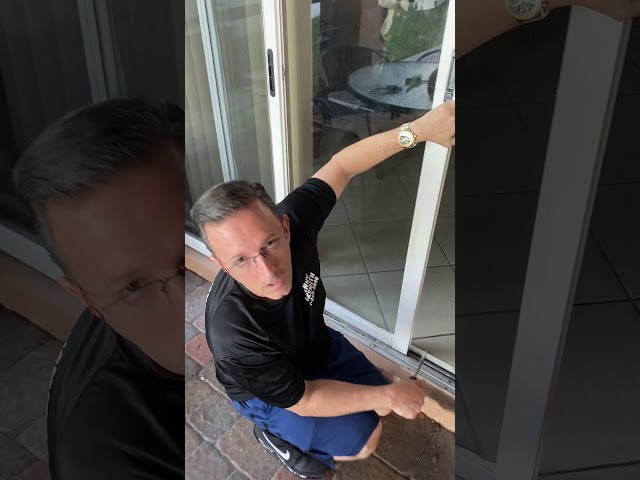 How to Open a Sliding Door Lock from Outside