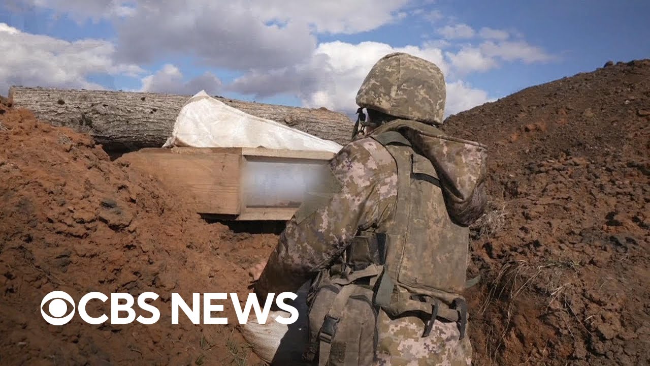 Inside the trenches in Ukraine that were formerly occupied by Russia