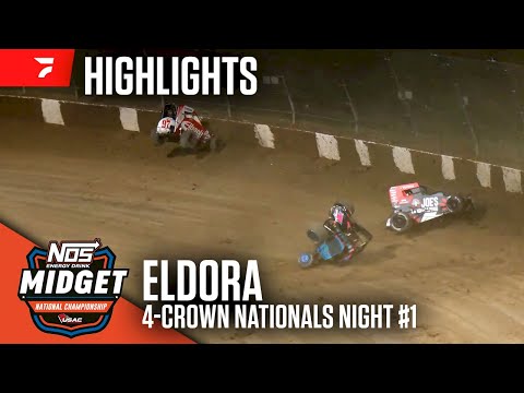 𝑯𝑰𝑮𝑯𝑳𝑰𝑮𝑯𝑻𝑺: USAC NOS Energy Drink National Midgets | Eldora Speedway | September 18, 2025 - dirt track racing video image