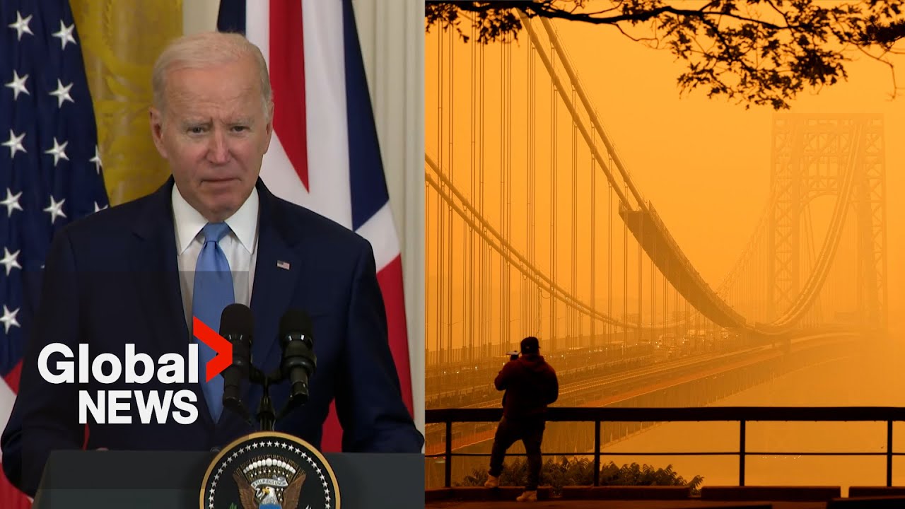Canada wildfires: Biden says more resources being deployed north as smoke blankets some US cities