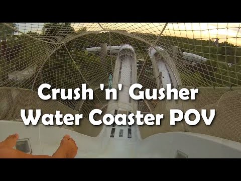 [HD] Water Coaster Ride POV - Crush n Gusher at Disney's Typhoon Lagoon - Hydromagnetic Coaster - UCbDGvfJHf0r_WjS9voB8POA