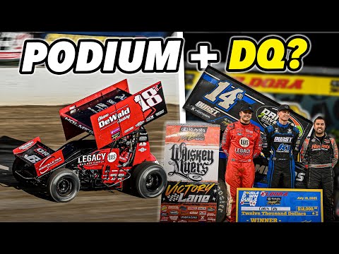 A Podium And Disqualification at Eldora! A Wild Double Down Duels Night..... - dirt track racing video image