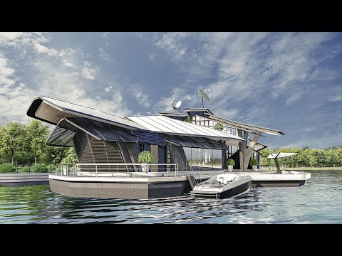 CyberHouse line project of super-secure house on the water