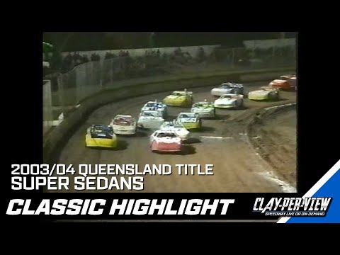 Super Sedans | Queensland Title 2003/04 - Toowoomba - 2nd May 2004 | Clay-Per-View - dirt track racing video image