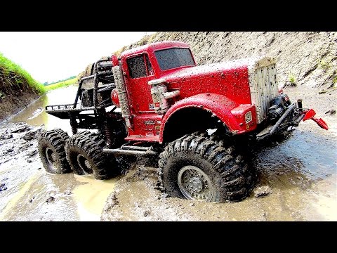 RC ADVENTURES - POWERFUL 6x6 TRUCK in MUD BROTH - OFF ROAD AXLE REPAiR JOB - "BiG RED" - UCxcjVHL-2o3D6Q9esu05a1Q