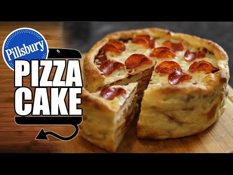 Pillsbury Pepperoni Pizza Cake Recipe - HellthyJunkFood - UCY1Yc3xA1aY0lqnKUTDTi7A