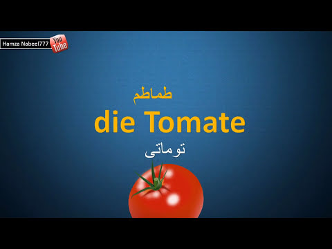 الخضروات في اللغة الالمانية - تعلم اللغة الالمانية مع اللفظ - das Gemüse