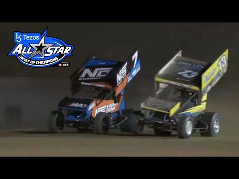 Contact Sends Leader Spinning | All Star Circuit of Champions Sprint Cars at Attica Raceway Park - dirt track racing video image
