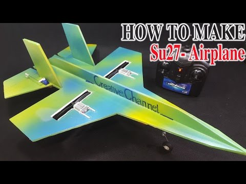 How To Make A RC Airplane SU-27 Sukhoi Twin 180 Motor - UCFwdmgEXDNlEX8AzDYWXQEg