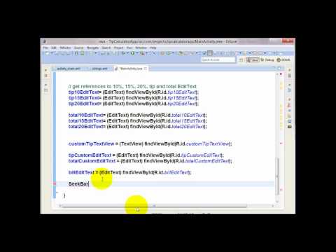 53 Android Project   Tip Calculator Application   Adding Functionality to the App   Level 3