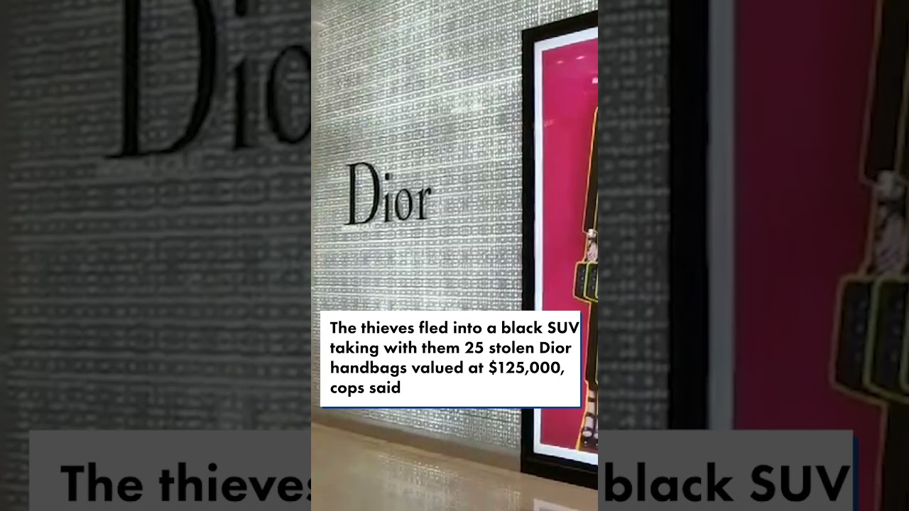 Masked men steal $125K in Dior handbags from posh New Jersey mall | New York Post #shorts