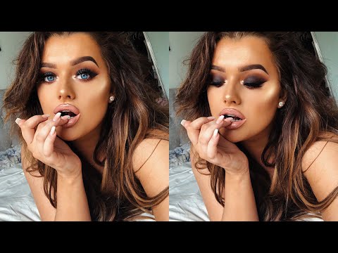 ULTIMATE DARK SMOKEY CAT EYE • FULL COVERAGE GLAM! | Rachel Leary - UC-Um2u0Agv8Q-OhjO6FZk1g