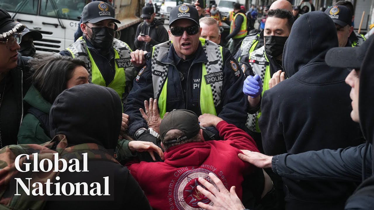 Global National: April 5, 2023 | Vancouver police, city staff remove East Hastings tent encampment