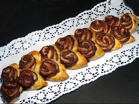 Receta Espiga de hojaldre y Nutella - Recetas de cocina, paso a paso, tutorial - UC5ONfXPjWgqElh0NZaRJ1tg