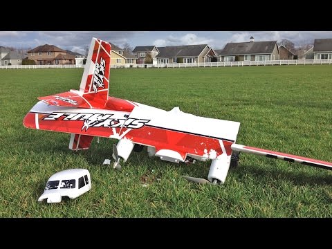 Epic RC Plane Crash - HobbyKing Durafly SkyMule Twin FPV Sports Model 1500mm RC Plane - UCJ5YzMVKEcFBUk1llIAqK3A