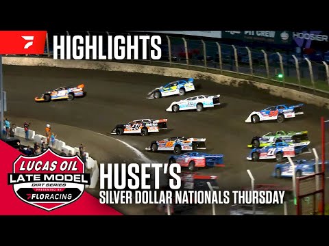 Lucas Oil Late Model Dirt Series | Highlights - Thursday - #SilverDollarNationals | Huset's Speedway - dirt track racing video image