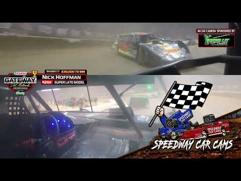 3rd Place #2NH Nick Hoffman at the Gateway Dirt Nationals 2021- Super Late Model - dirt track racing video image