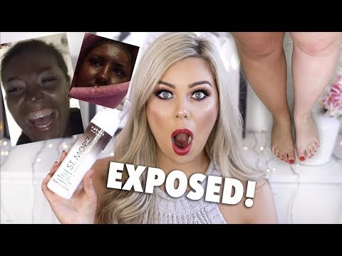 EXPOSED! Trying out WORLD'S DARKEST FAKE TAN! St Moriz Darker Than Dark - UChplUdodMCdfZfmTQbRhNWw