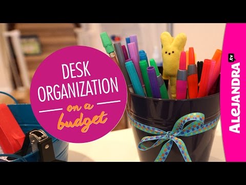 Desk Organization on a Budget (Part 2 of 4 Dollar Store Organizing) - UCcvu0uB6SzugED_5FEC7Z0Q