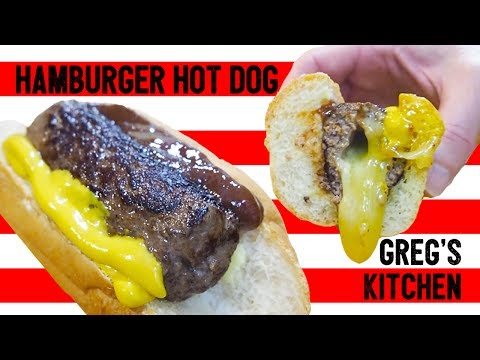 HOW TO MAKE CHEESE STUFFED HAMBURGER HOT DOGS - Greg's Kitchen - UCGXHiIMcPZ9IQNwmJOv12dQ