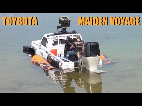 RC ADVENTURES - TOYBOTA - BBC TOP GEAR TRUCK BOAT TRiBUTE - Toyota LC70 UTE w/ Oversized Outboard